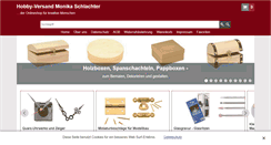 Desktop Screenshot of hobbyversand-schlachter.de